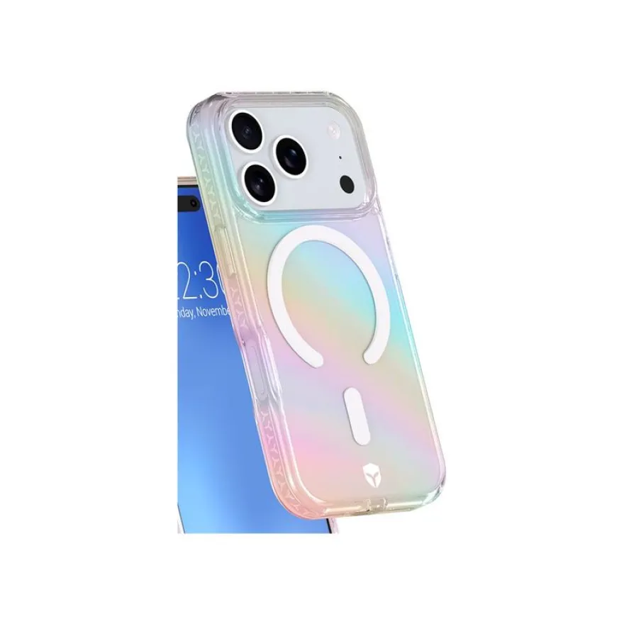 Force Case Air - Coque de protection pour iPhone 17 Pro - holographique transparent