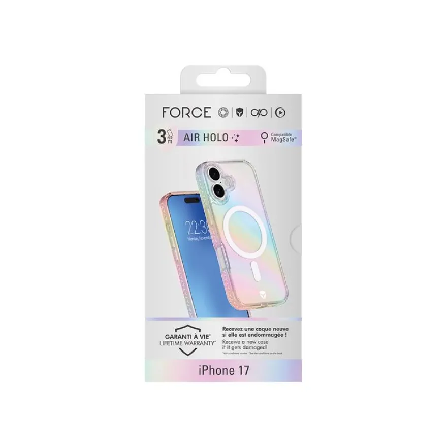 Force Case Air - Coque de protection pour Galaxy A55 - holographique transparent
