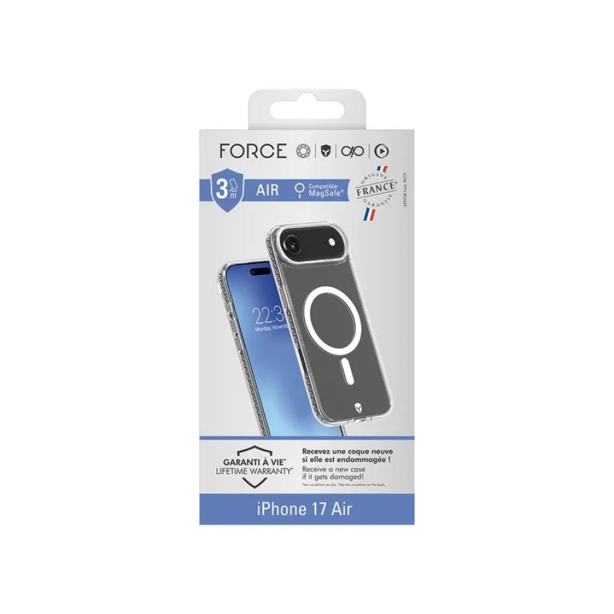 Force Case Air - Coque de protection pour iPhone Air - transparent