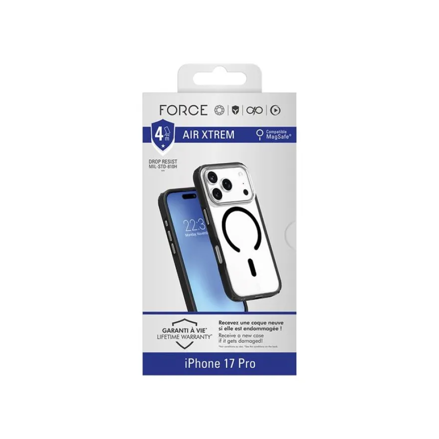 Force Case Air Xtrem - Coque de protection pour iPhone 17 Pro - noir