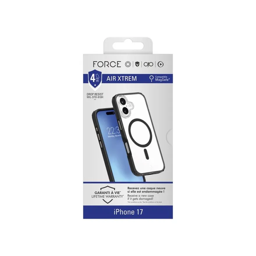Force Case Air Xtrem - Coque de protection pour iPhone 17 - noir