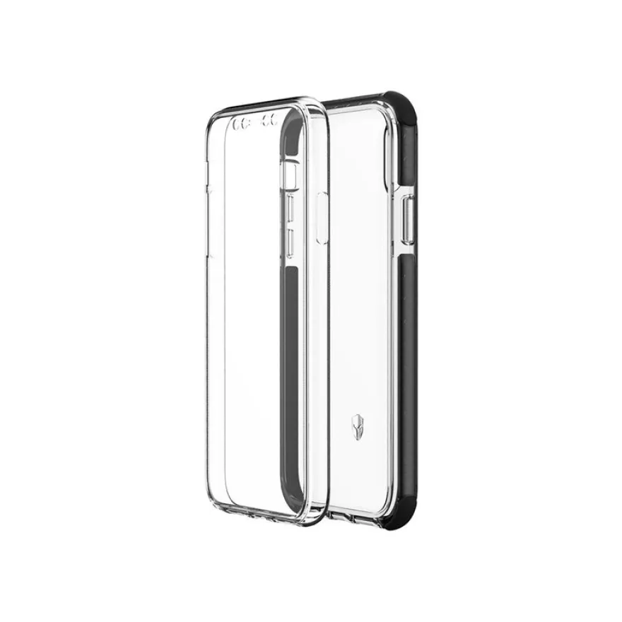 Force Case Urban 360° - coque intégrale de protection pour iPhone XS MAX - transparent/gris foncé