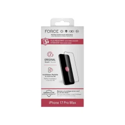 Force Glass - Kit de protection de l'écran / de la lentille en verre pour iPhone 17 Pro Max