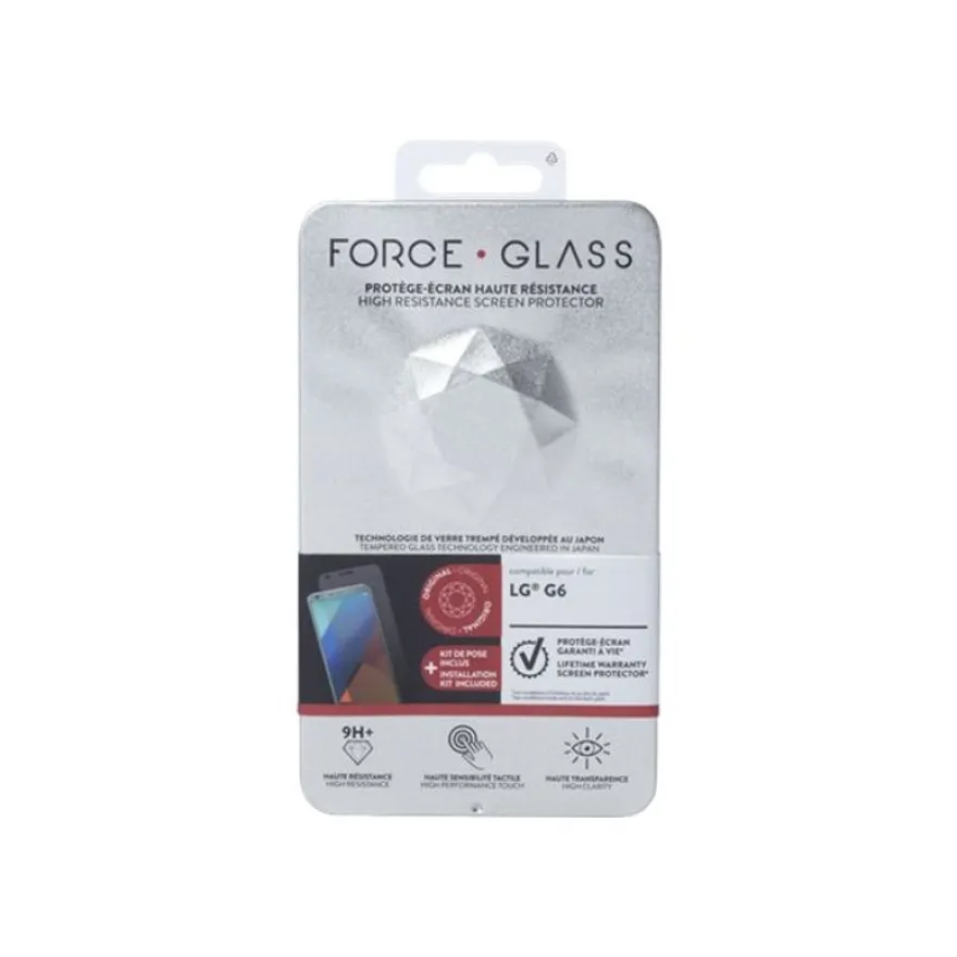 Force Glass - protection d'écran - verre trempé pour LG G6