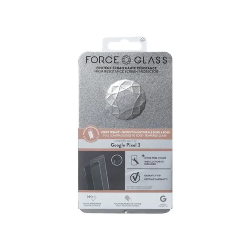 Force Glass - protection d'écran - verre trempé pour Pixel 3