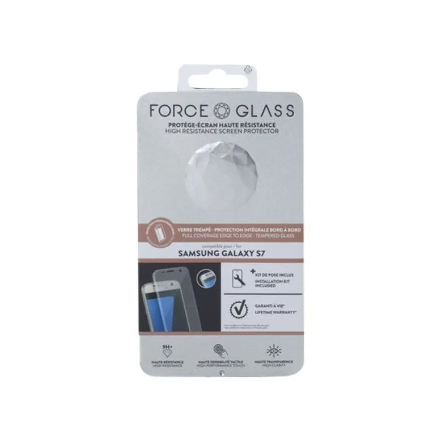 Force Glass - protection d'écran - verre trempé pour Samsung S7