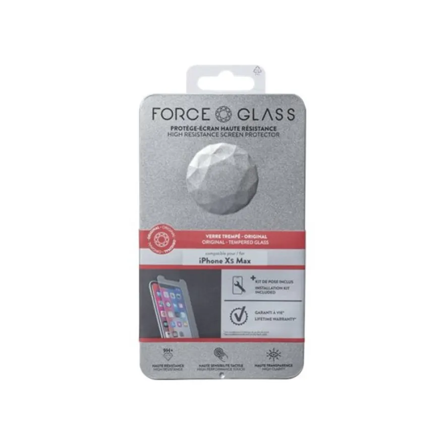 Force Glass - Protection d'écran - verre trempé pour iPhone XS Max/11 Pro Max