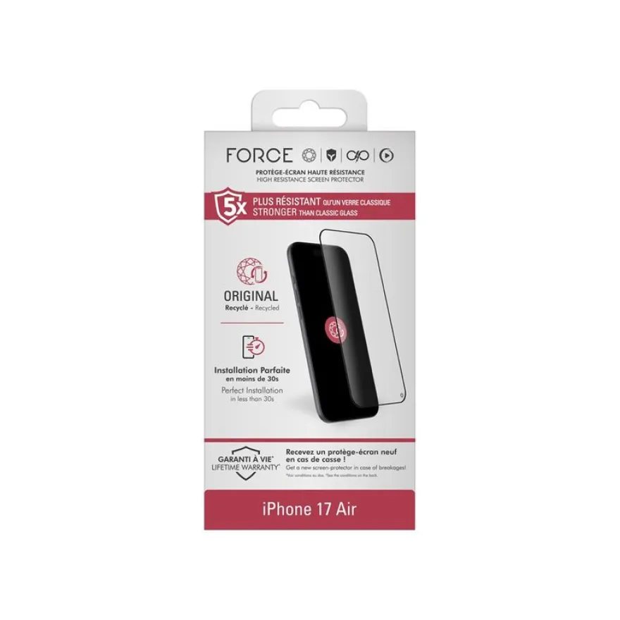 Force Glass - Protection d'écran en verre pour iPhone Air
