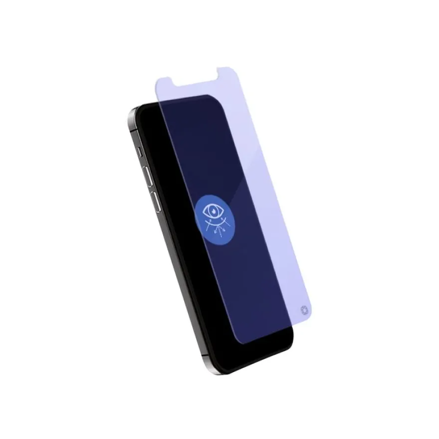 Force Glass - protection d'écran pour iPhone 12/12 Pro - anti lumière bleue - anti lumière bleue - transparent