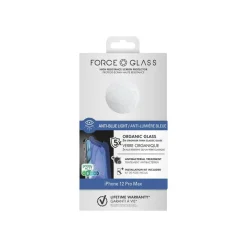 Force Glass - protection d'écran pour iPhone 12 ProMax - anti lumière bleue - transparent