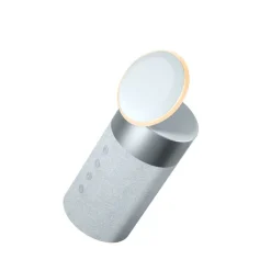 Force Play - Double chargeur sans fil (15W + 5W) Compatible MagSafe + Enceinte Bluetooth Silver