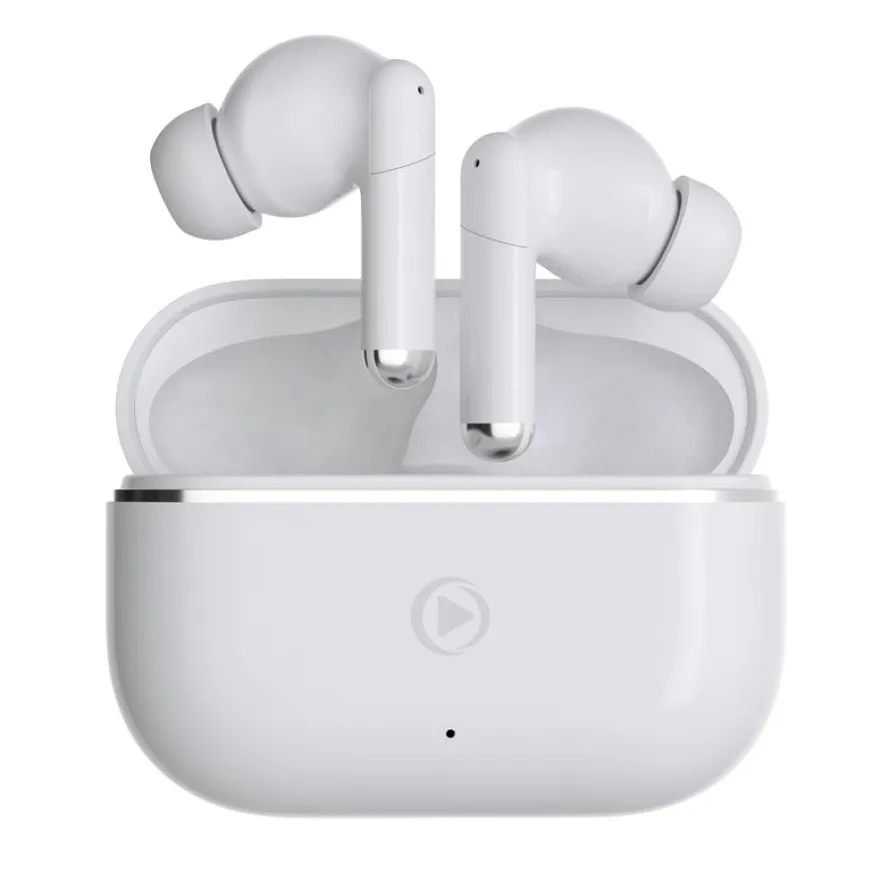 Force Play - Kit main libre - écouteur sans fil bluetooth - blanc