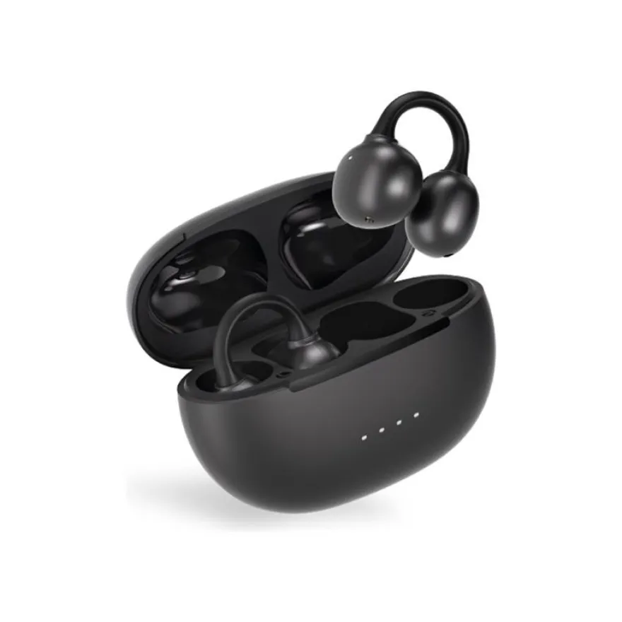 Force Play AirClip - Écouteurs sans fil avec micro - Bluetooth - titane