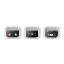 Force Play Touch - Écouteurs sans fil avec micro - intra-auriculaire - Bluetooth - Suppresseur de bruit actif - blanc