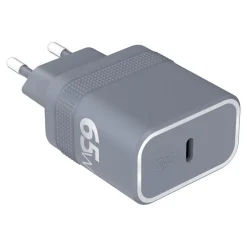 Force Power - Adaptateur secteur - UltraGaN technology - 65 Watt - PD (24 pin USB-C) - gris