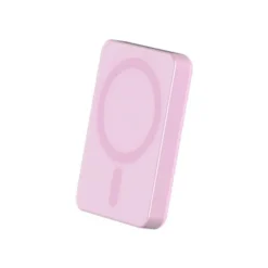 Force Power - Batterie externe - MagSafe - 5000 mAh - Rose métallisé