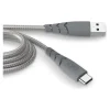 Force Power - Câble Ultra-renforcé - USB A/USB C - 2 m - 3A - Gris - Garanti à vie