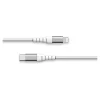 Force Power Lite - Câble renforcé - USB-C - Lightning - 1.2 m - 3A - Blanc - Garanti à vie