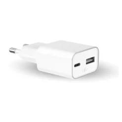 Force Power Lite - Adaptateur secteur - GaN - 30 Wh - PD - 2 connecteurs de sortie (USB, 24 pin USB-C) - blanc