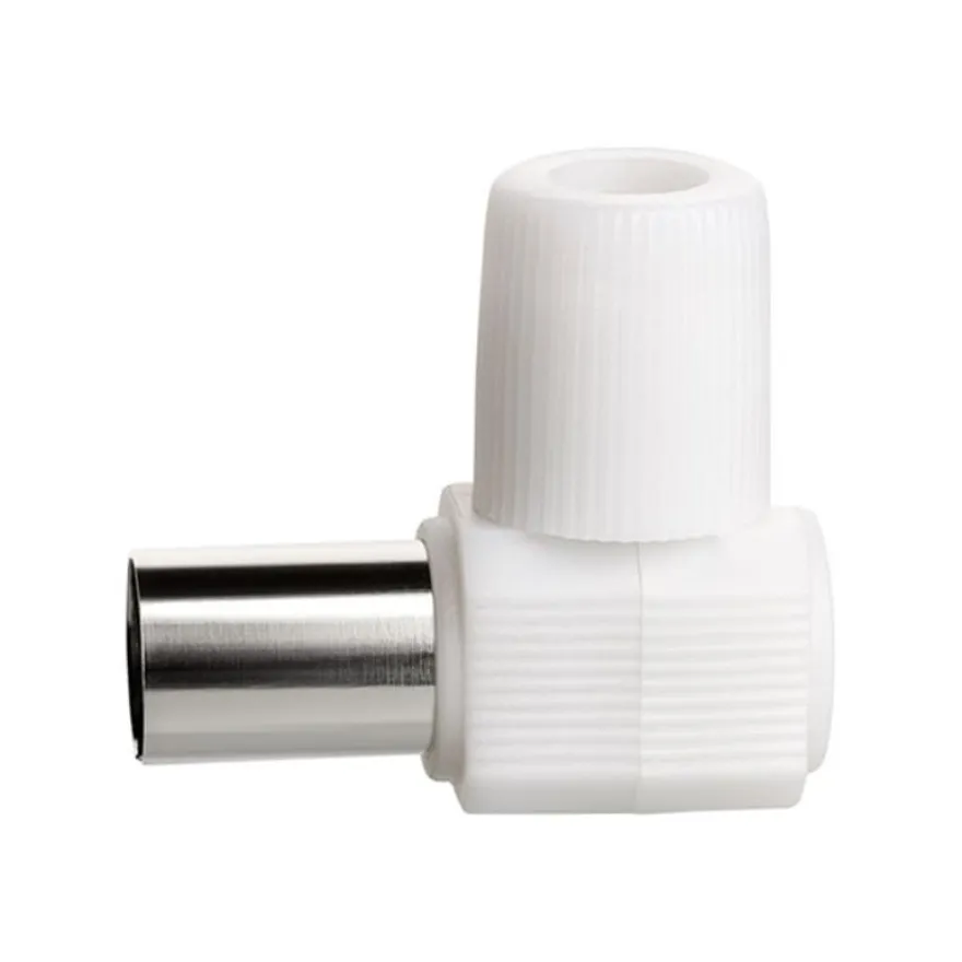 Force Power Lite - Adaptateur d'antenne - IEC connector (9.52mm) femelle incliné - blanc