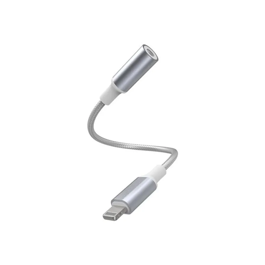 Force Power Lite - Adaptateur Lightning vers prise audio de 3,5 mm femelle - blanc