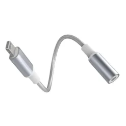Force Power Lite - Adaptateur Lightning vers prise audio de 3,5 mm femelle - blanc