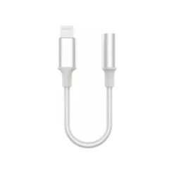 Force Power Lite - Adaptateur Lightning vers prise audio de 3,5 mm femelle - blanc