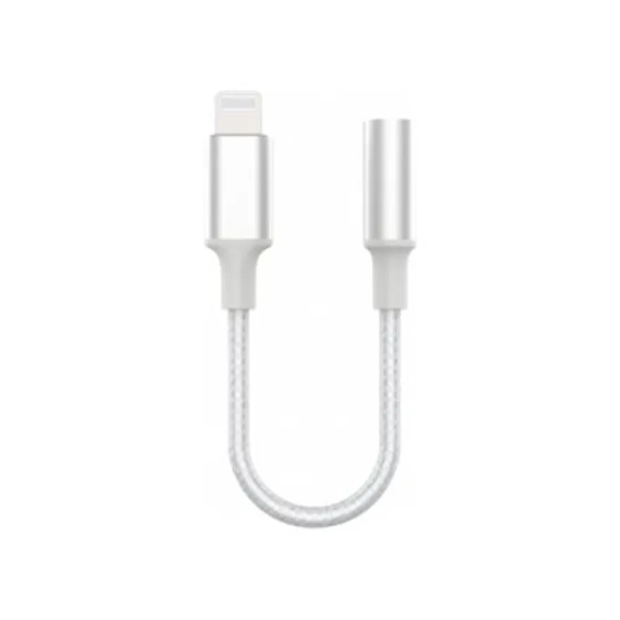 Force Power Lite - Adaptateur Lightning vers prise audio de 3,5 mm femelle - blanc