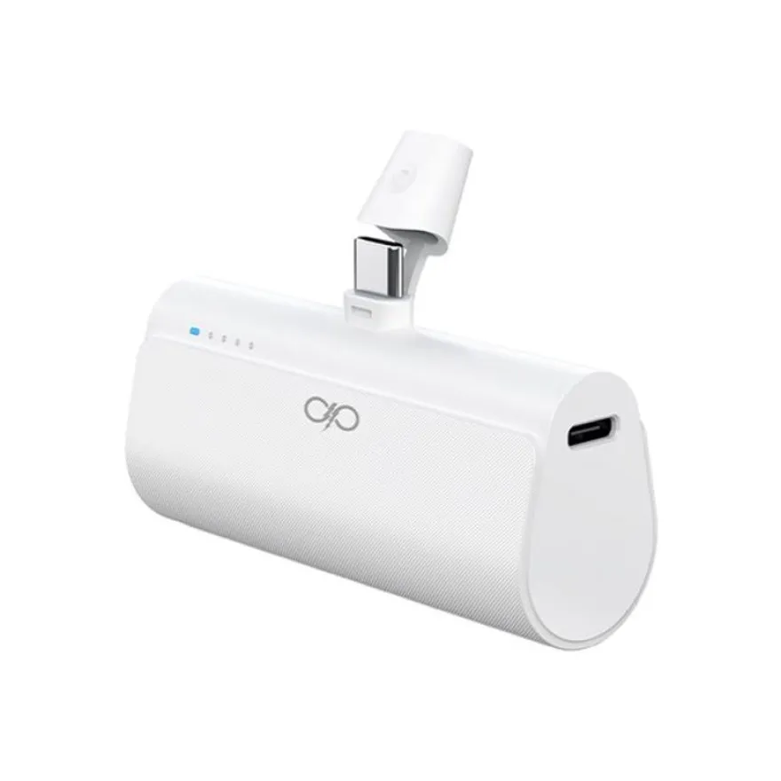 Force Power Lite - Banque d'alimentation - connecteur USB-C intégré - 20 Watt - 5 A (24 pin USB-C) - blanc