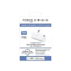 Force Power Lite - Banque d'alimentation - connecteur USB-C intégré - 20 Watt - 5 A (24 pin USB-C) - blanc