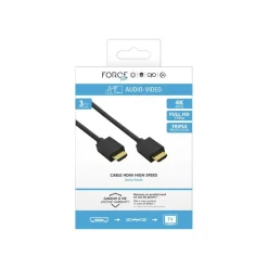 Force Power Lite - âble HDMI High speed avec Ethernet - mâle - 3 m