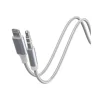 Force Power Lite - Câble audio - Lightning mâle pour mini-phone stereo 3.5 mm mâle - 1.2 m - blanc - câble renforcé