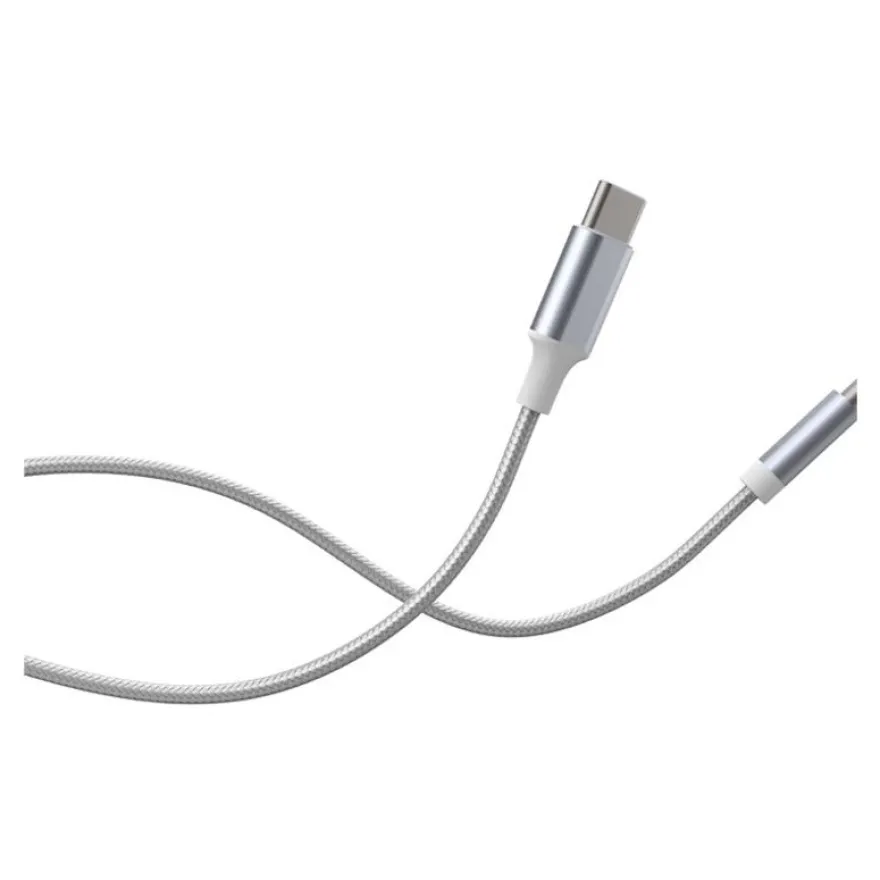 Force Power Lite - Câble audio - 24 pin USB-C mâle pour mini-phone stereo 3.5 mm mâle - 1.2 m - blanc - câble renforcé