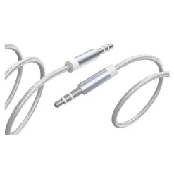 Force Power Lite - Câble audio - mini-phone stereo 3.5 mm mâle pour mini-phone stereo 3.5 mm mâle - 3 m - blanc - câble renforcé