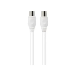 Force Power Lite - Câble d'antenne - IEC connector (9.52mm) mâle pour IEC connector (9.52mm) femelle - 2 m - blanc