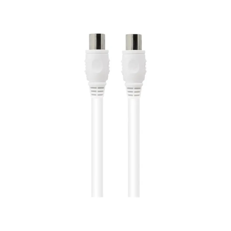 Force Power Lite - Câble d'antenne - IEC connector (9.52mm) mâle pour IEC connector (9.52mm) femelle - 2 m - blanc