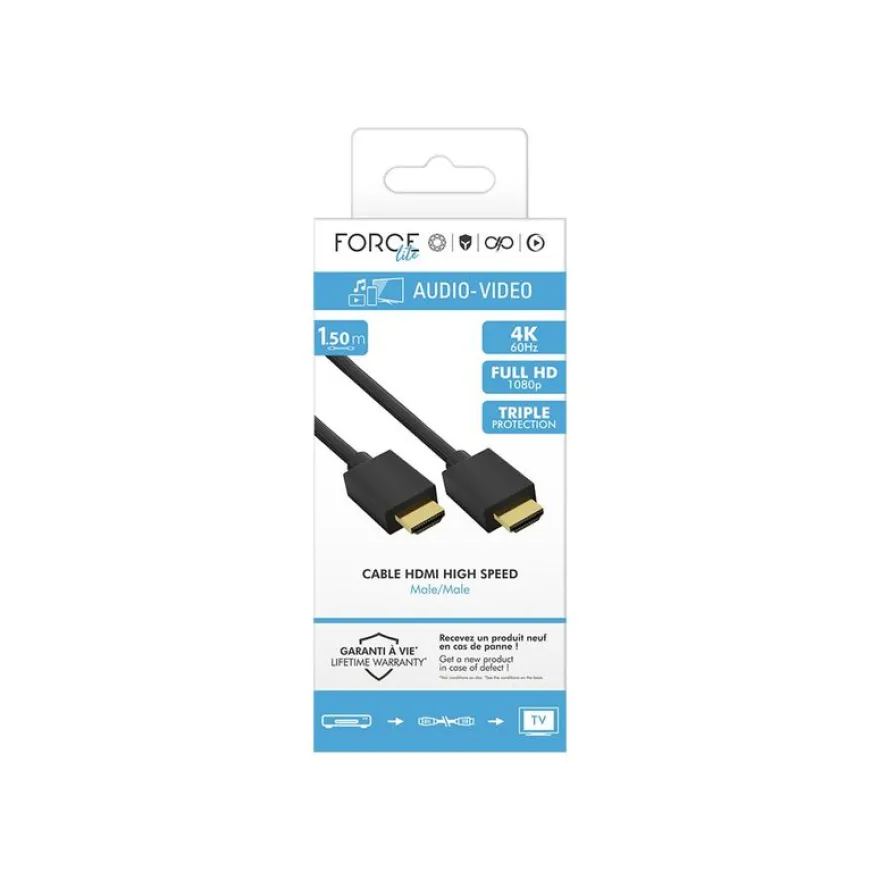 Force Power Lite - Câble HDMI - mâle - 1.5 m