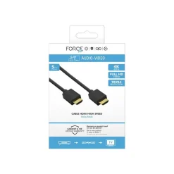 Force Power Lite - Câble HDMI High speed avec Ethernet - mâle - 5 m