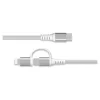 Force Power Lite - Câble USB - 24 pin USB-C (M) pour Lightning, 24 pin USB-C (M) - 3 A - 1.2 m - Prise en charge de Power Delivery, câble renforcé, solide - blanc