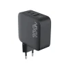 Force Power Lite - Chargeur secteur - 100 Watt - 3 connecteurs de sortie (USB, 2 x USB-C) - noir