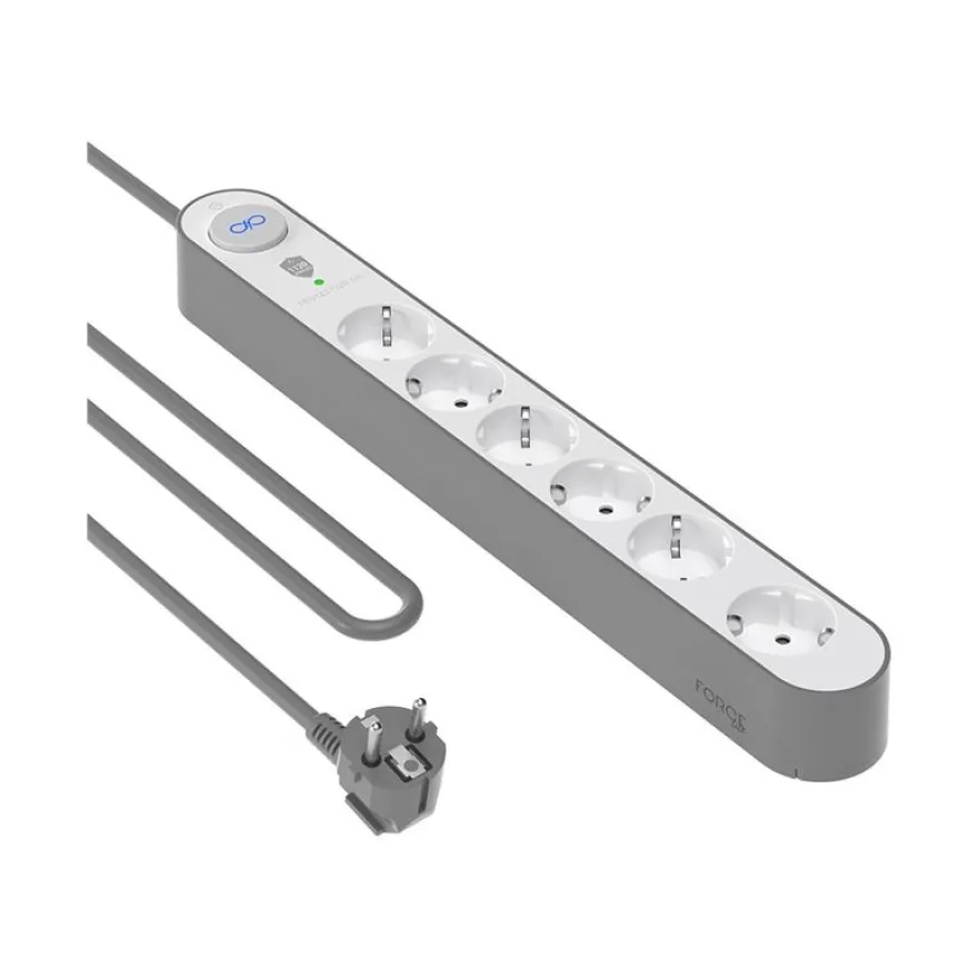 Force Power Lite - Parafoudre - 6 prises - 1.5 m - blanc