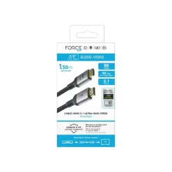 Force Power Lite - Ultra High Speed - câble HDMI mâle pour HDMI mâle - noir
