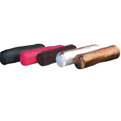 Fourre-tout rond oxford cuir teinte assorti- Hamelin