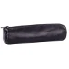 Fourre-tout rond oxford cuir ebene noir- Hamelin