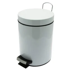 Frandis - Poubelle de salle de bain - 3L - blanc