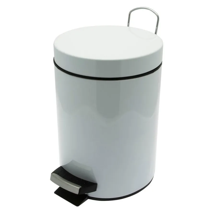 Frandis - Poubelle de salle de bain - 3L - blanc