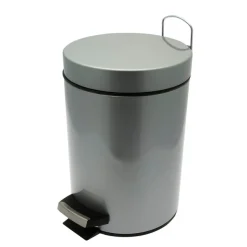 Frandis - Poubelle de salle de bain - 3L - gris
