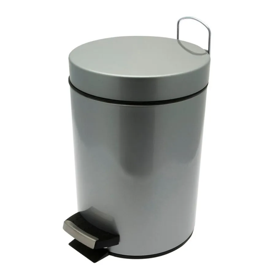 Frandis - Poubelle de salle de bain - 3L - gris