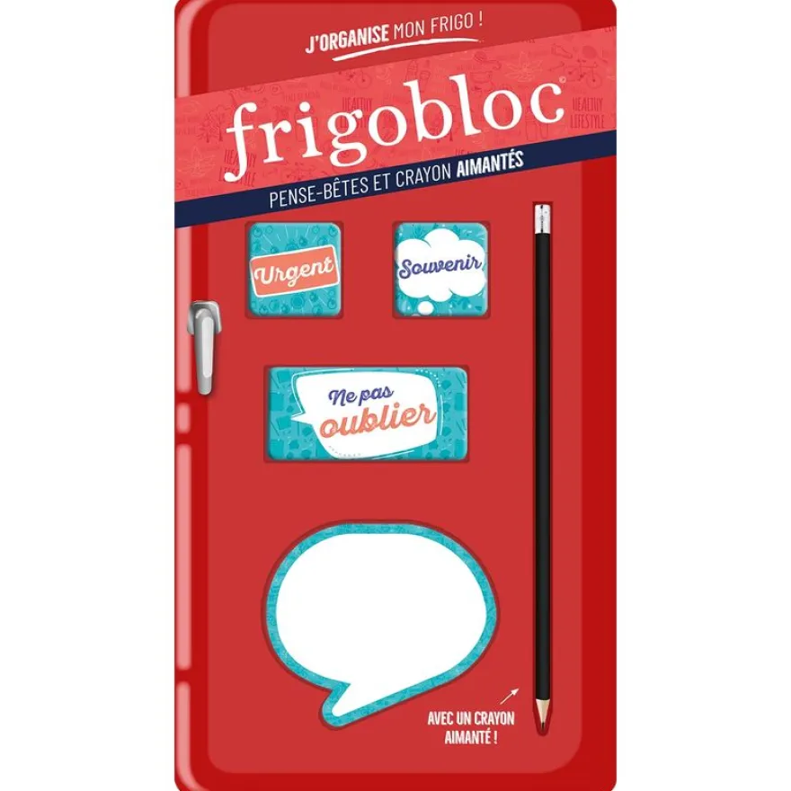 FRIGOBLOC - PENSE-BÊTES ET CRAYON AIMANTÉS