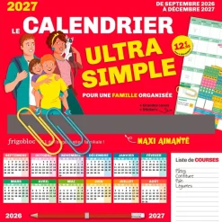 Frigobloc Le calendrier Ultra Simple pour une famille organisée !